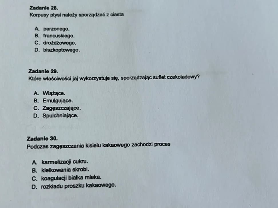 Jakie właściwości jaj wykorzystuje się sporządzając suflet czekoladowy? Jakie właściwości jaj wykorzystuje się sporządzając suflet czekoladowy?